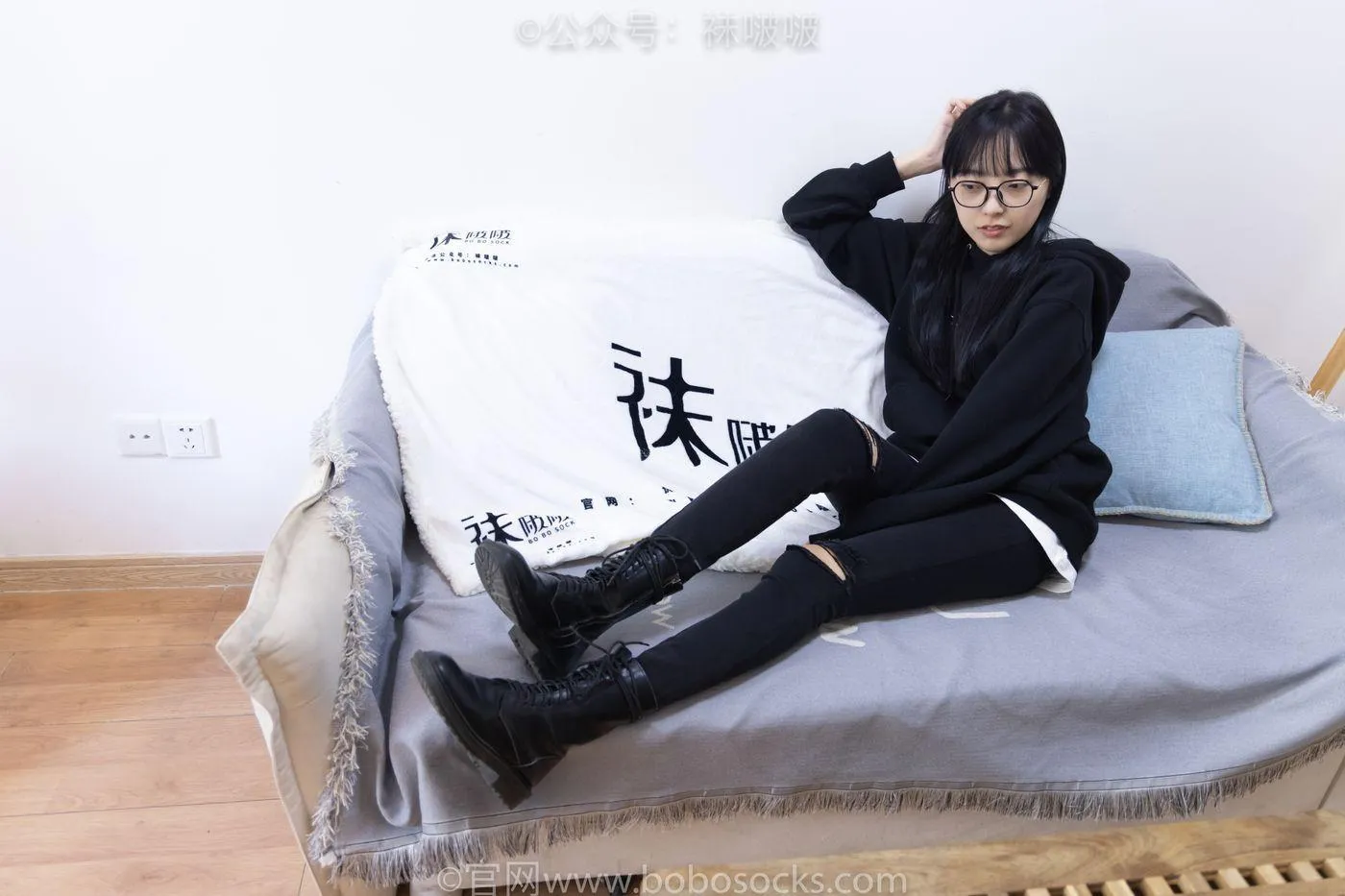 [BoBoSocks袜啵啵]NO.061 稚予-短靴、白棉袜、裸足 [145P]插图